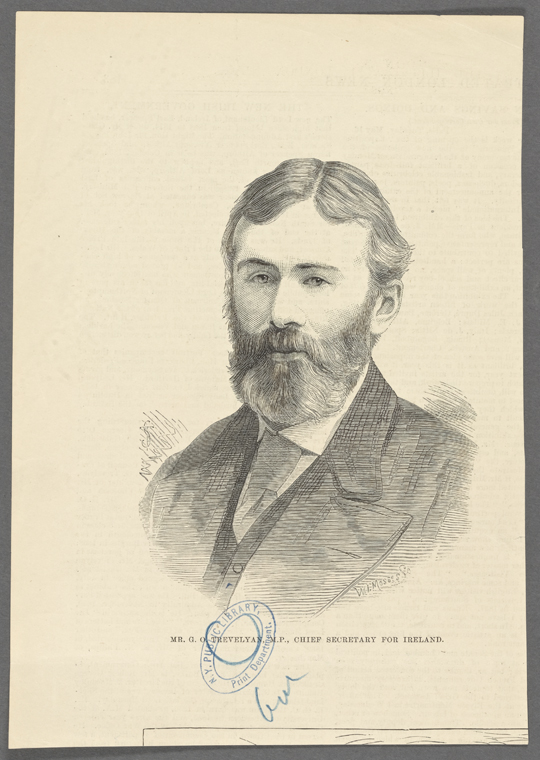 Mr. G.O. Trevelyan, M.P., chief secretary for Ireland.